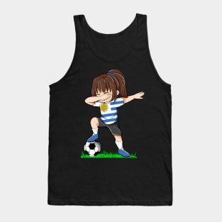 Soccer Uruguay Jersey  Uruguay Flag Football Girls Dab Tank Top